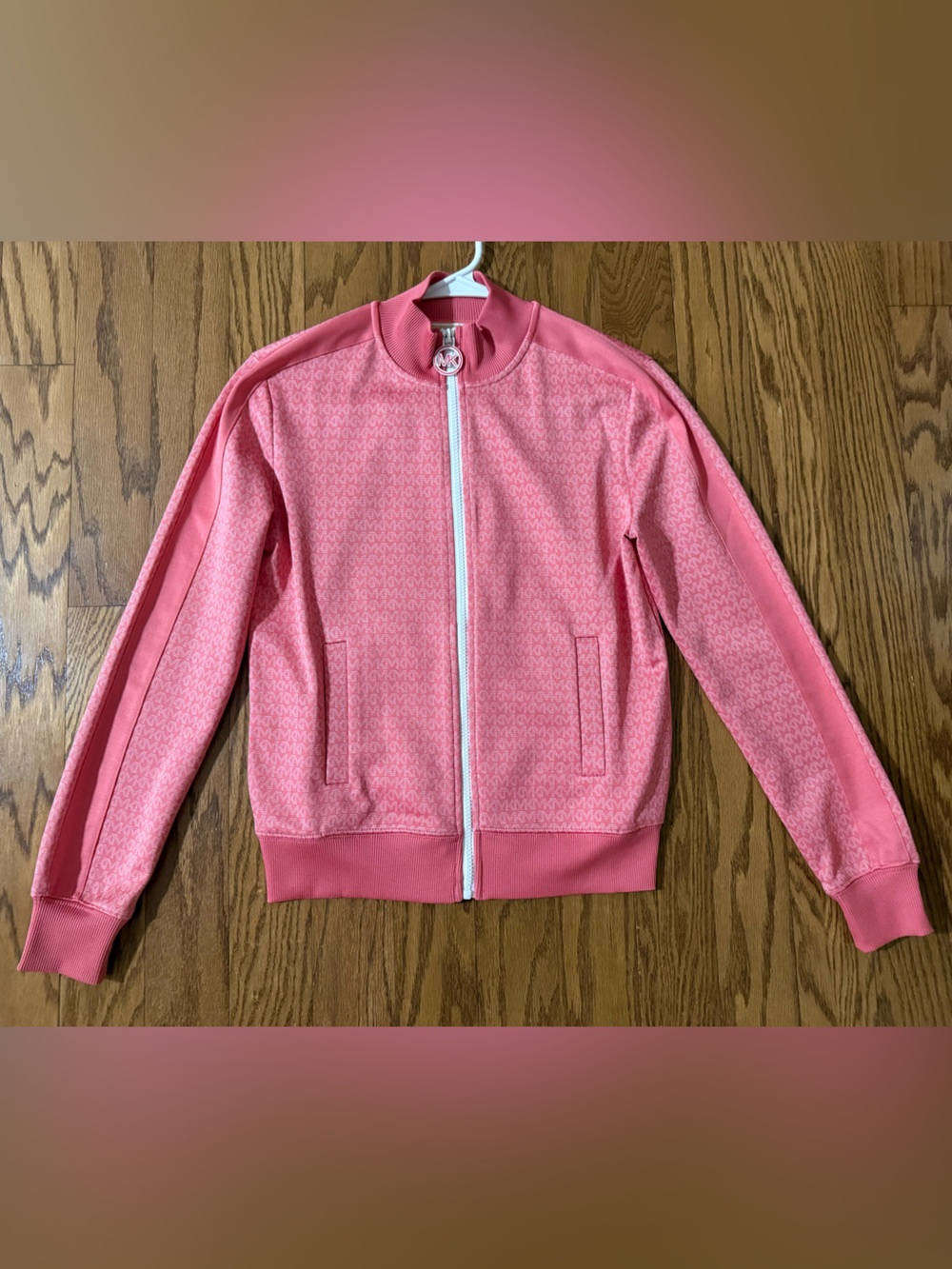 Michael Kors Pink Zip-Up Track Jacket